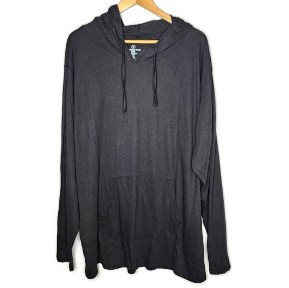 RealEssentials Lightweight Black Hoodie Size XXL